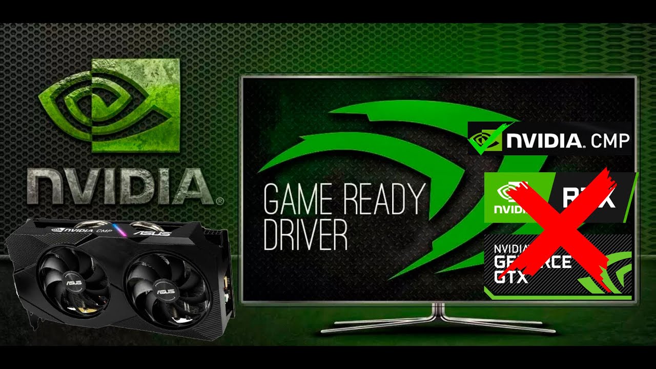 Драйвер для майнинг видеокарт NVIDIA (P106-100/P104-100/P102-100/CMP: 30/ 40/ 50/ 70/ 90/ 170 HX)