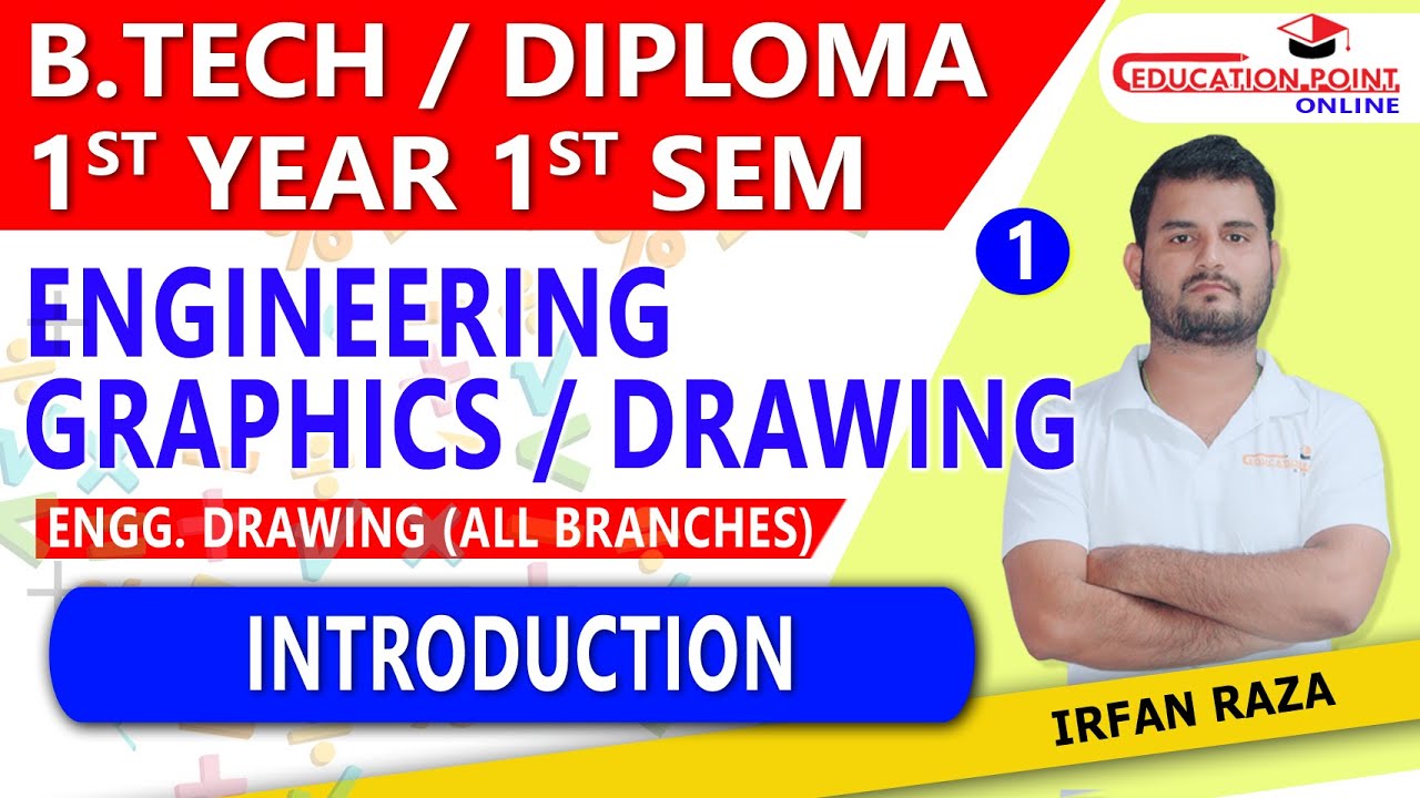 Lec 1 | Introduction | Engineering Drawing (ED)/ Engineering Graphics RGPV B.Tech/Diploma  1st Year