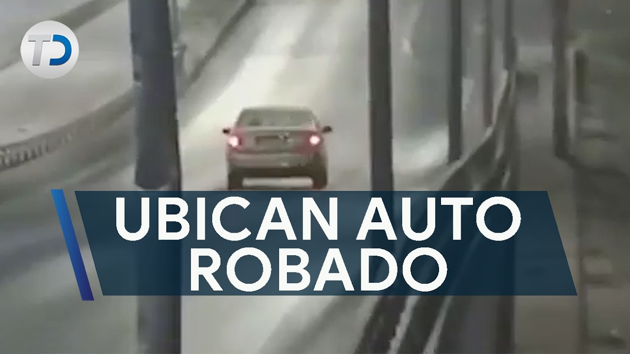Captan momento exacto de la ubicación de auto robado