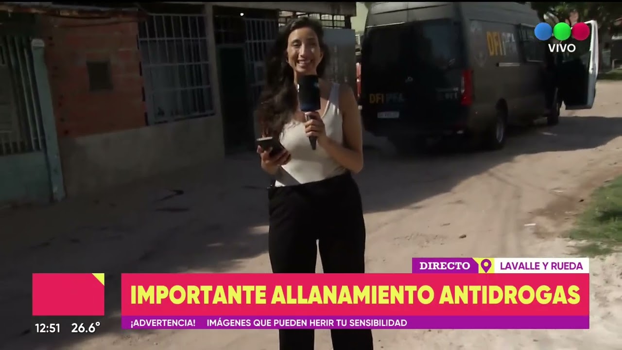 Importante allanamiento antidrogas- TELEFE ROSARIO