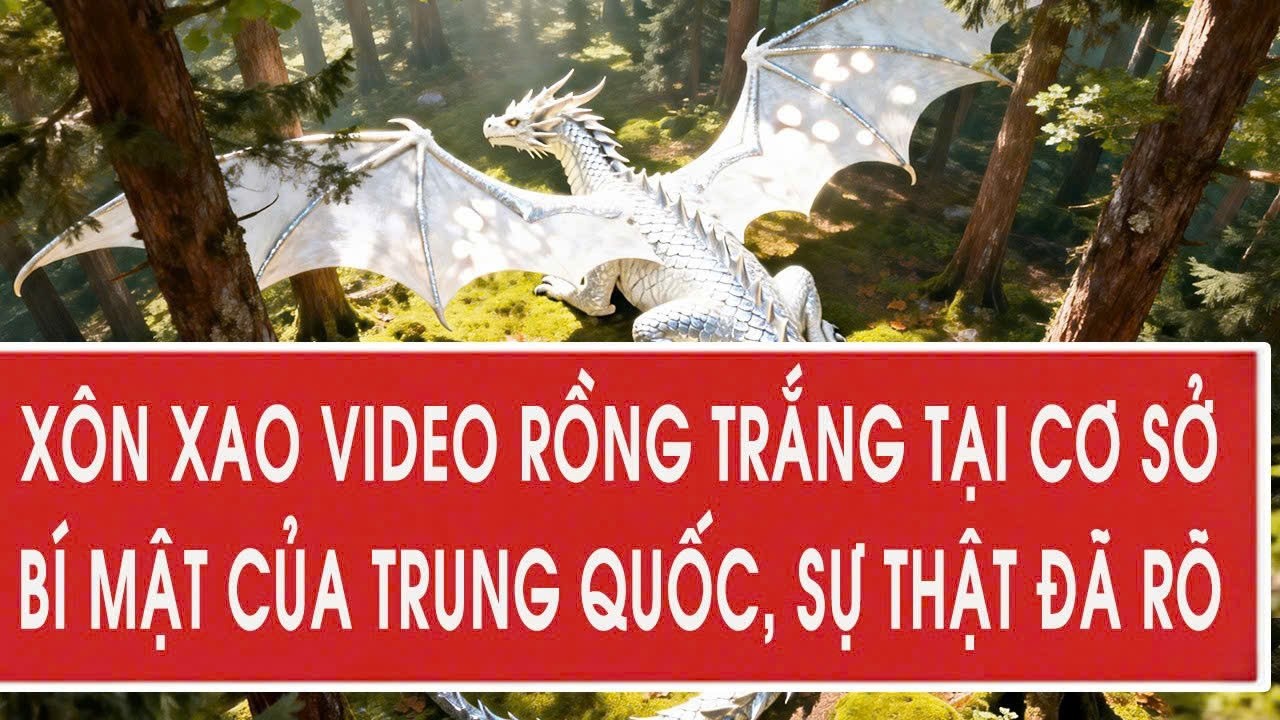 Xôn xao video rồng trắng tại cơ sở bí mật của Trung Quốc, sự thật đã rõ