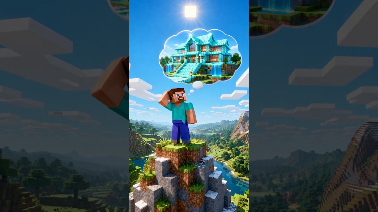 BRAT MA ZBYT BUJNĄ WYOBRAŹNIĘ 💭 #shorts #minecraft