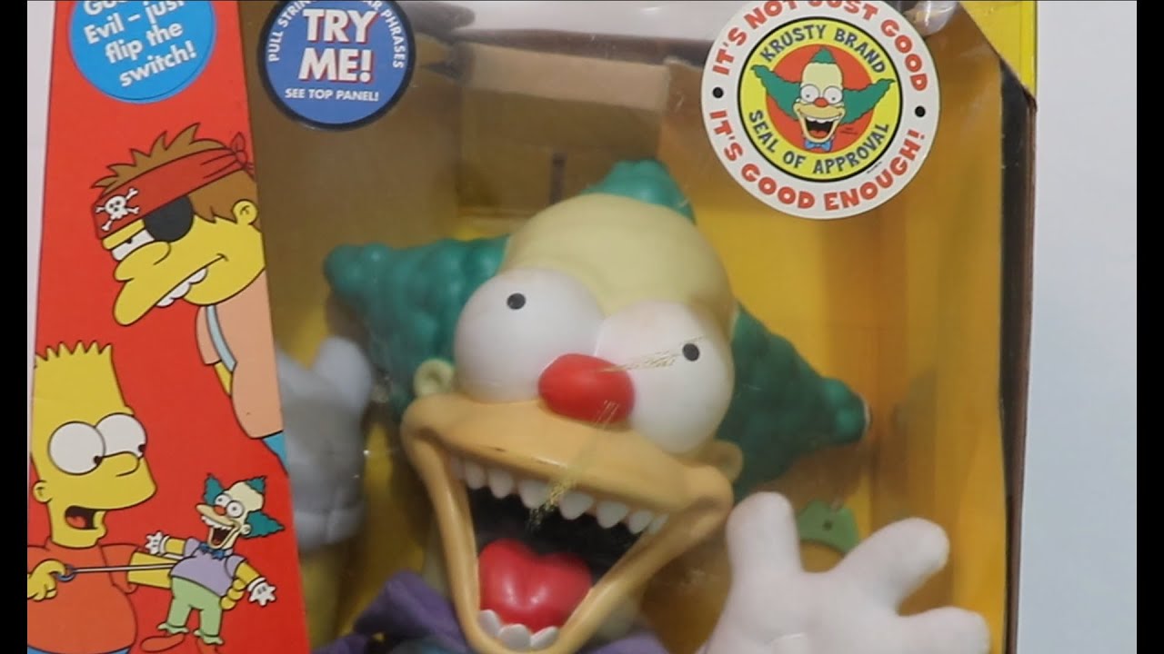 Playmates Simpsons Treehouse of Horror Talking Krusty The Clown Doll! #simpsons #treehouseofhorror