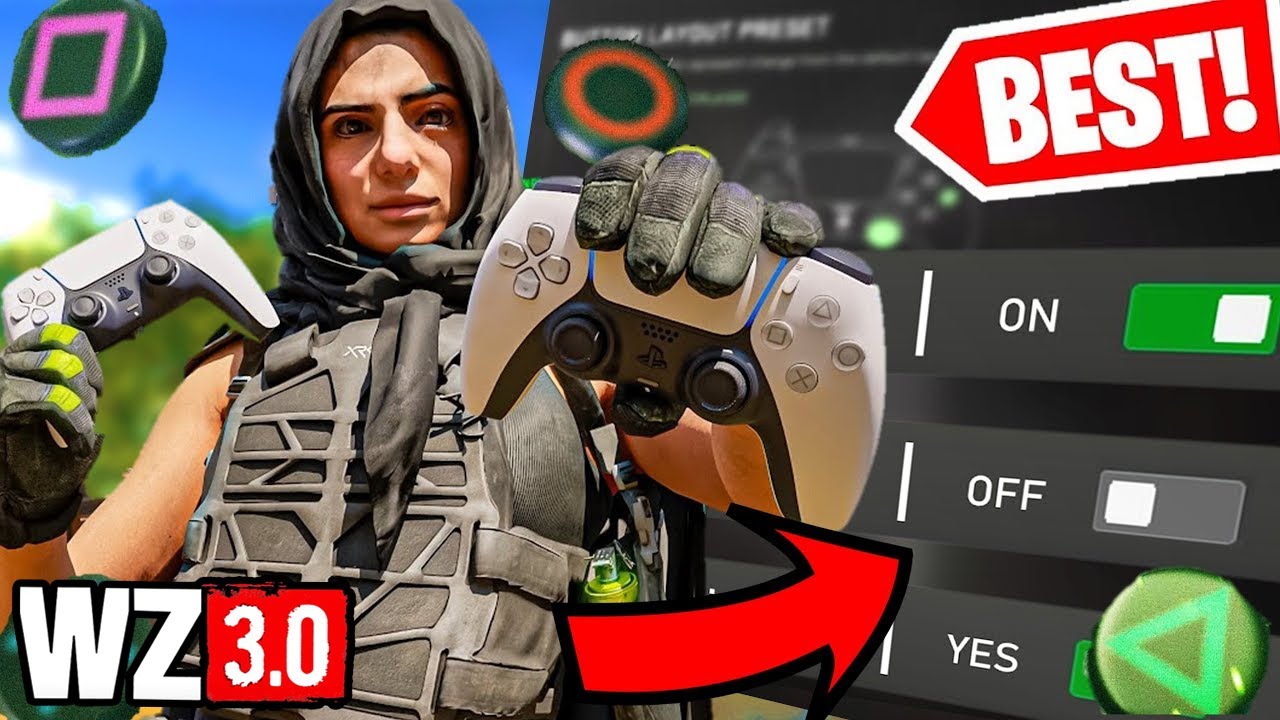 Meilleur Paramètre Manette Joueur Pro Rebirth island | Oc Mane