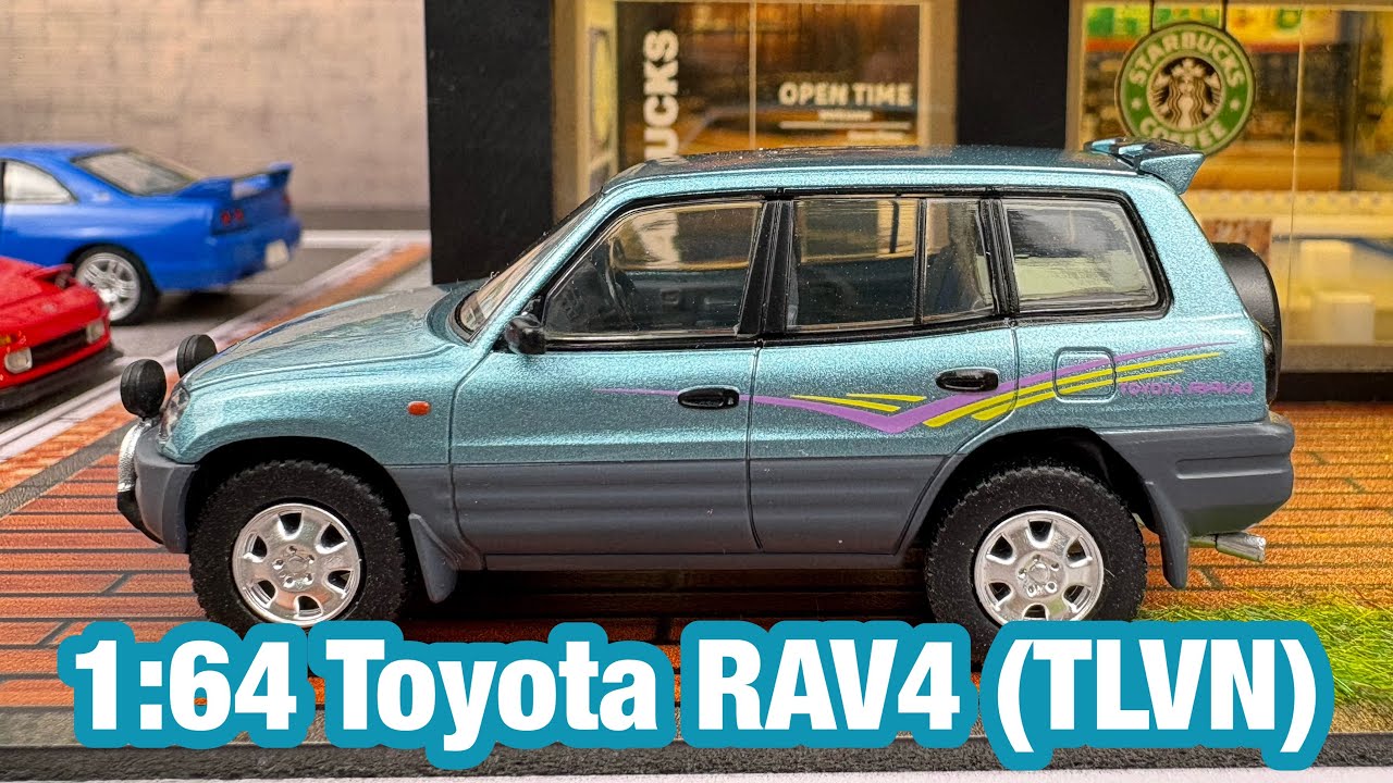 Модель Toyota RAV4 в масштабе 1:64 от Tomica Limited Vintage Neo (TLVN).