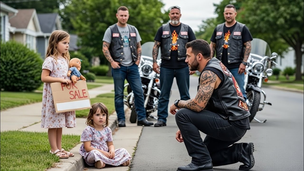 “Please Buy My Doll… My Twin Sister Needs Medicine” – Bikers Discovered a Shocking Truth
