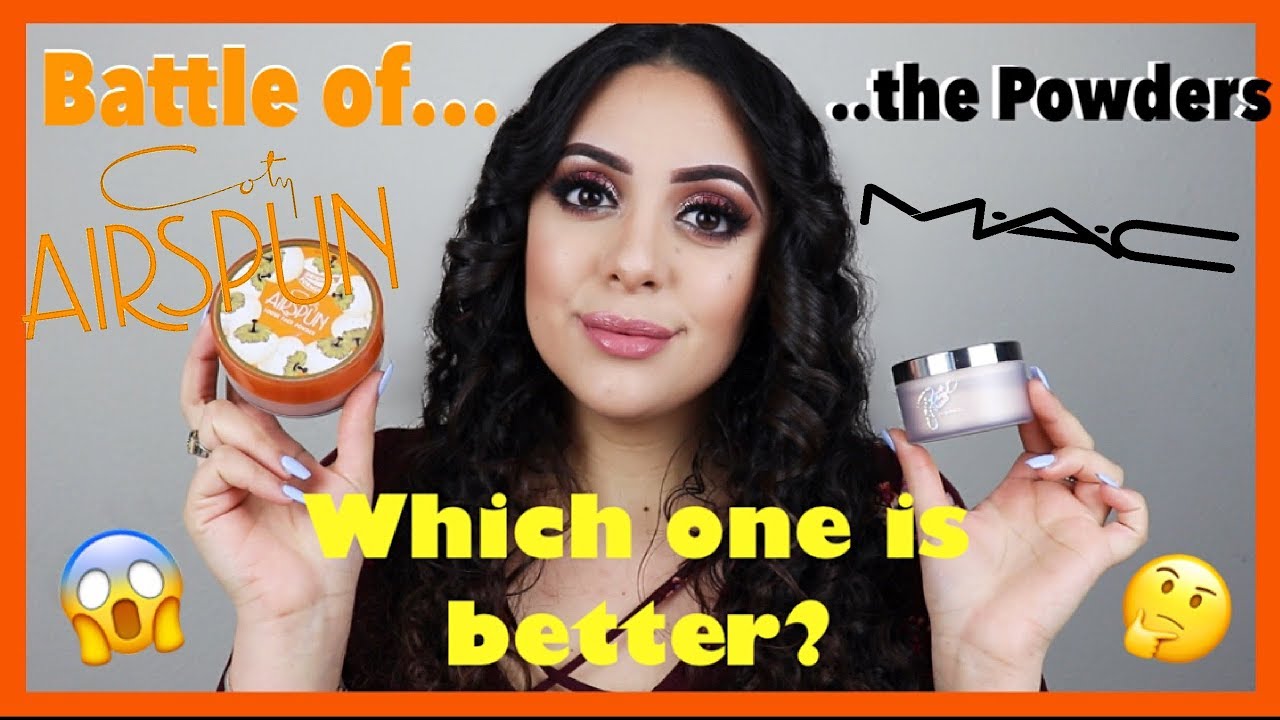 MAC X PATRICKSTARRR POWDER VS COTY AIRSPUN! Which one is better? | Paola Franco