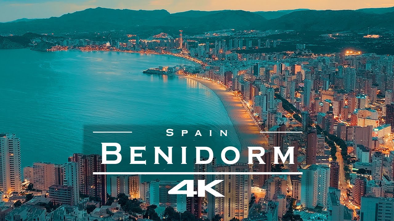 Benidorm - Costa Blanca, Spain 🇪🇸 - by drone [4K]