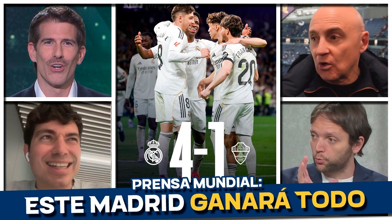 Real Madrid 4 - 1 Elche: Este Real Madrid ilusiona y la prensa lo sabe