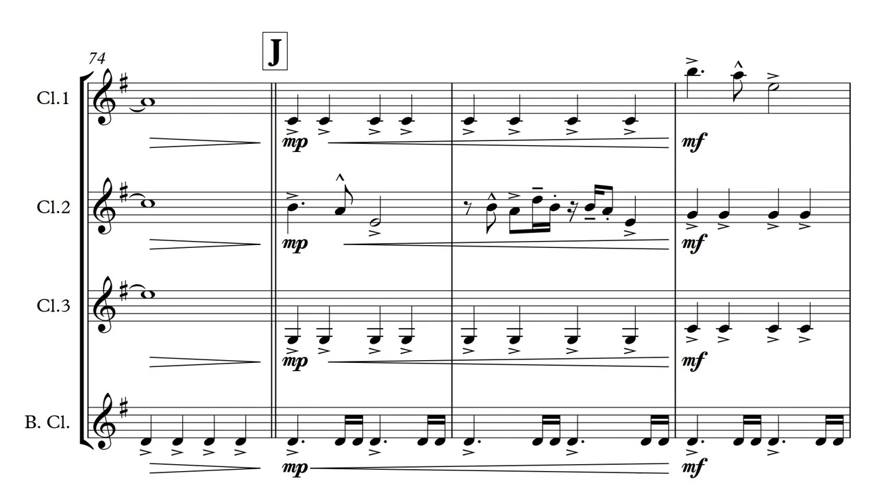 Y.M.C.A.  - Clarinet Quartet