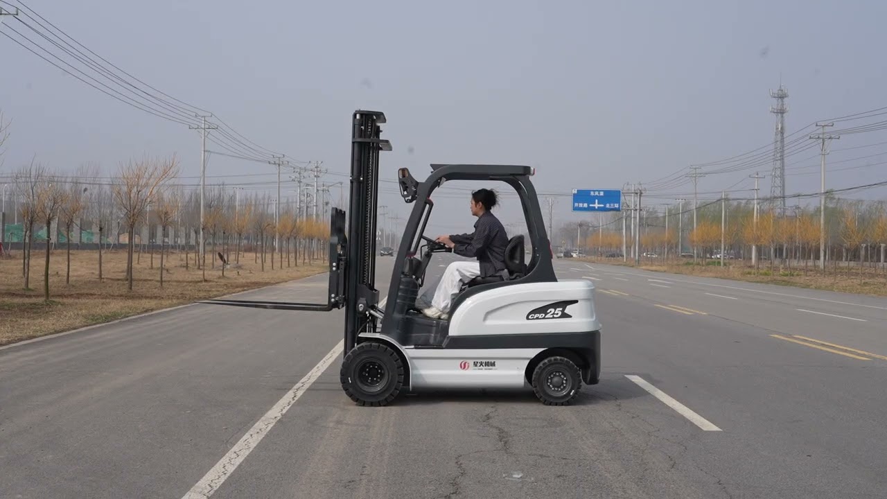 Electric forklif testing video