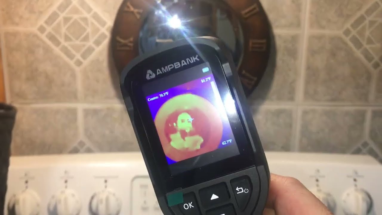 AMPBANK H128 Handheld Thermal Camera  240 x 240 TISR Resolution  Imaging testing TOPDON TC004 clone