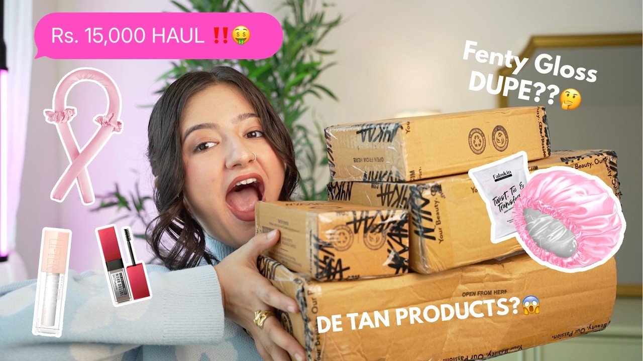 NYKAA HAUL NEW PURCHASES & RESTOCKS *HAIRCARE & SKINCARE* 😍│ Jhanvi Bhatia