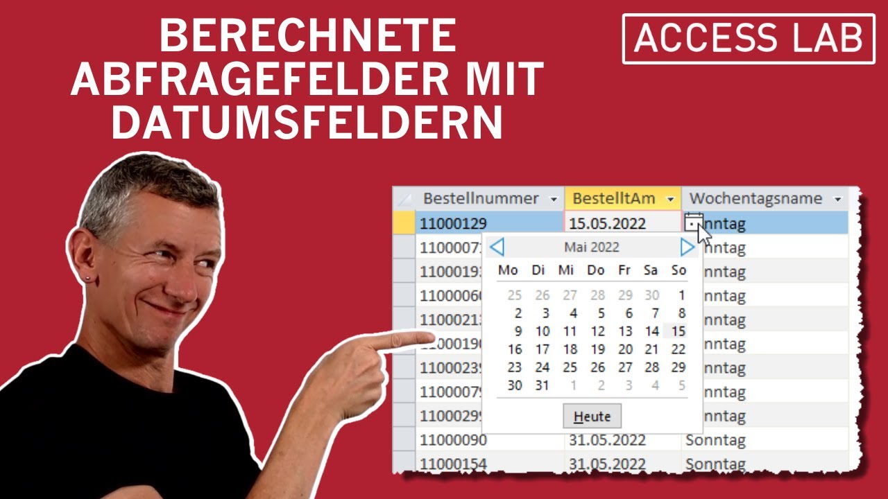 Access: Berechnete Felder mit Datumsfeldern in Abfragen