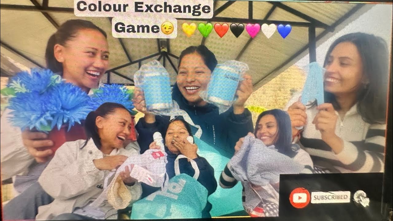 Khatra Ramailo Vayo Colour exchange game khelda😉😂#puspagurung #subscribetomychannel 🙏🏽@SHARADAKC-11 