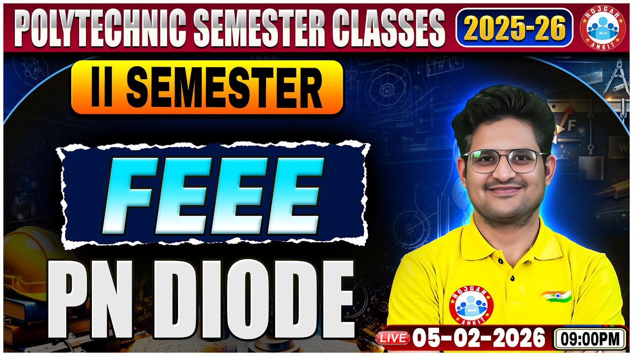 UP Polytechnic FEEE Class | PN Diode | FEEE Polytechnic 2nd Semester Class | FEEE By Kishor Sir