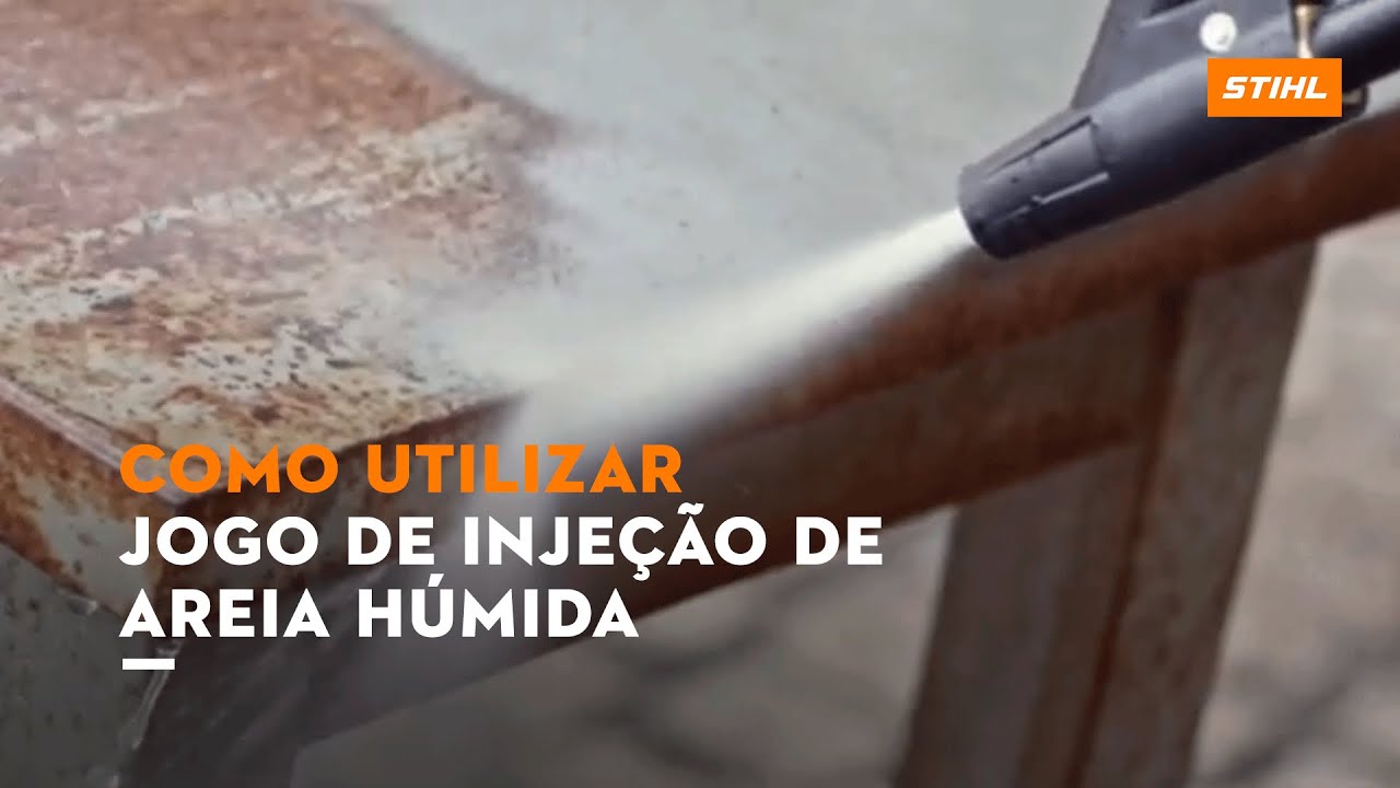 Como utilizar: jogo de areia húmida com o jacto das lavadoras de alta pressão STIHL