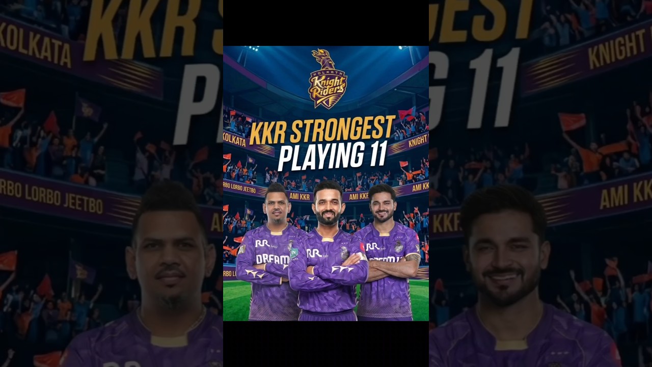 KKR STRONGEST PLAYING 11 2026 #trending #viral #ipl #kkr #cricketlover #cricketshorts #kkrvsrcb