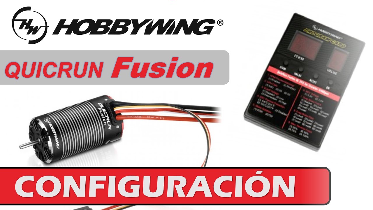Hobbywing Fusion brushless - Tutorial de configuración - Español
