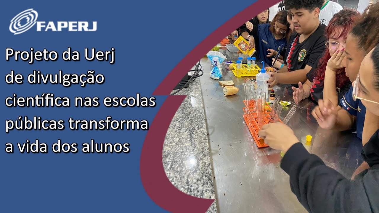 Projeto de divulgação científica leva alunos das escolas públicas aos laboratórios da Uerj