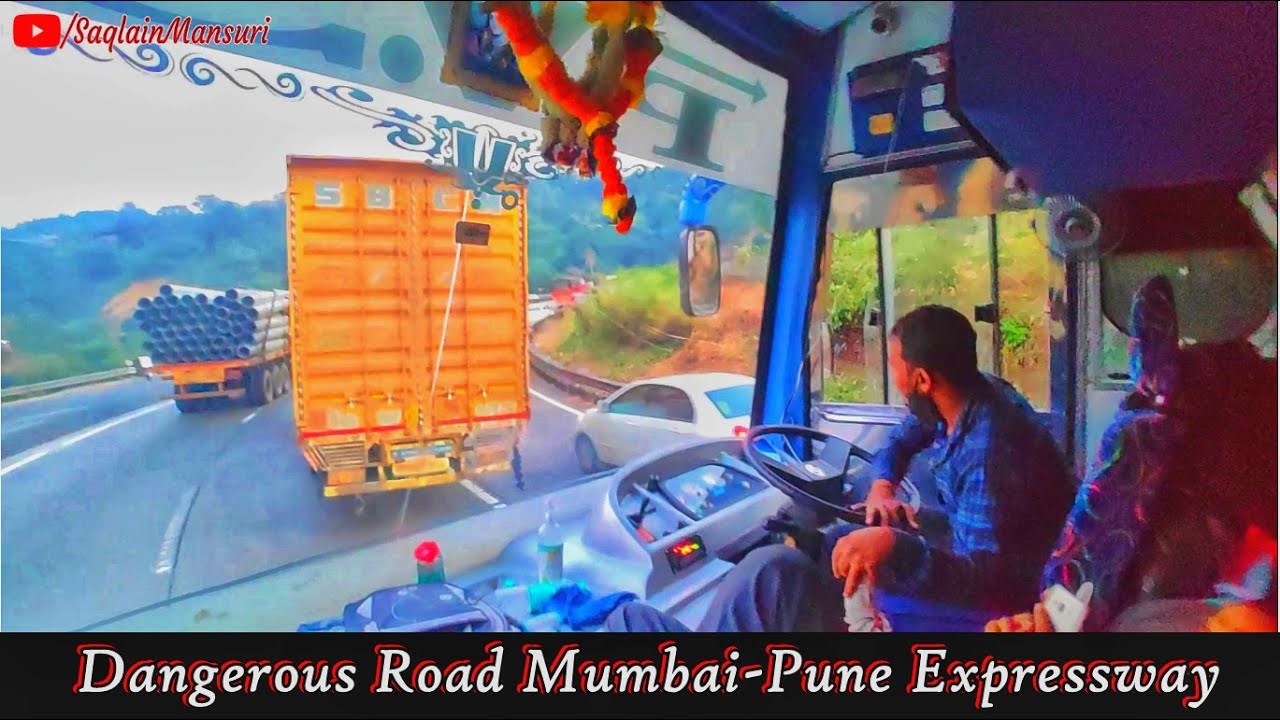 Bus Driving On Mumbai-Pune Expressway || Dangerous Road || By Mohsin Parwan