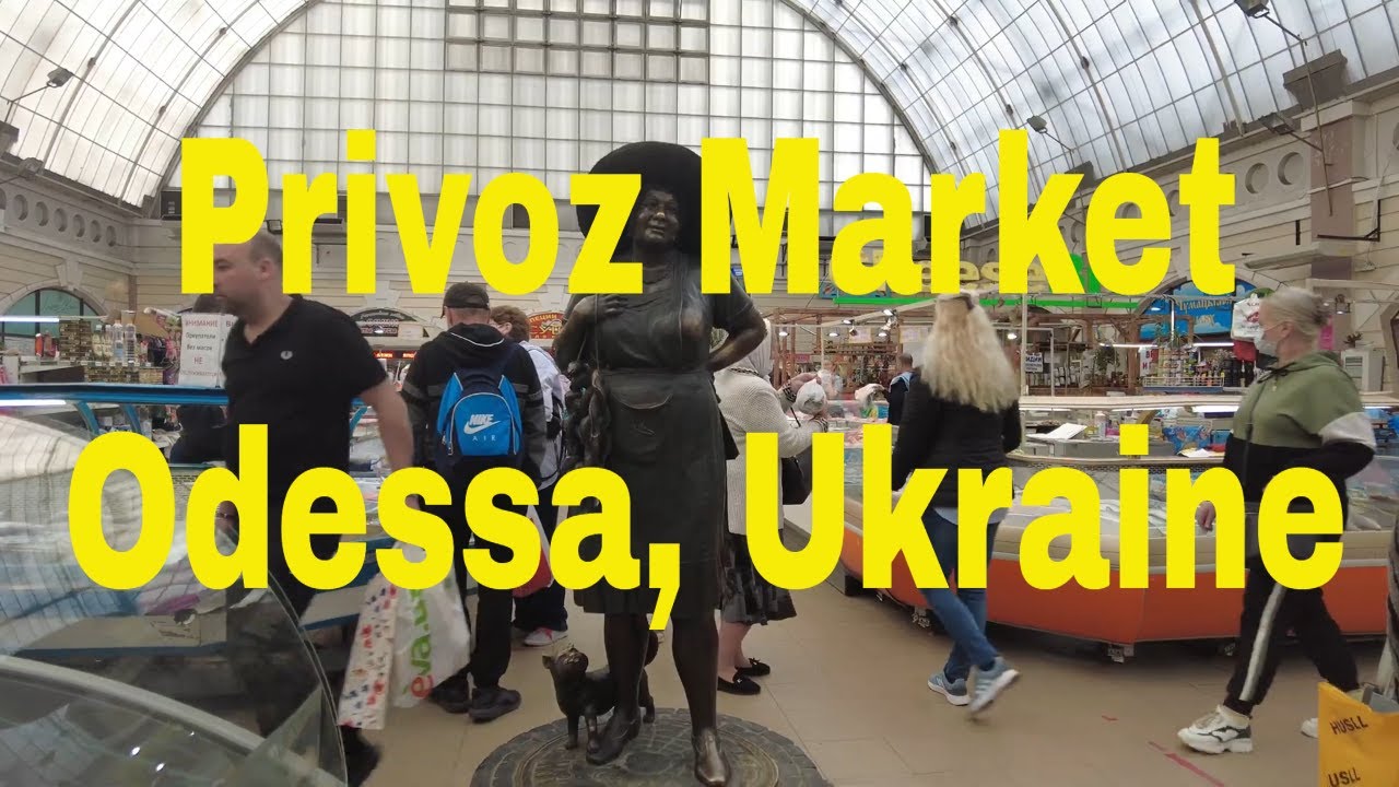 4k -  Privoz Market in Odessa, Ukraine 🇺🇦