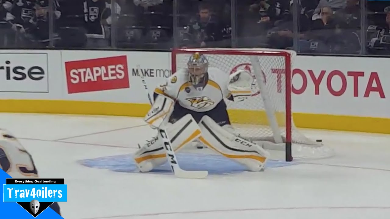 Pekka Rinne Pregame Warmup Staples Centre Oct 31 2015