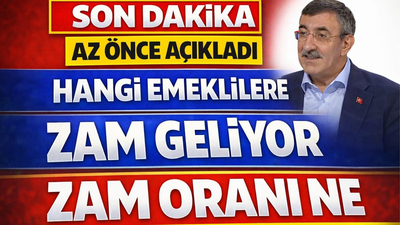 Son Dakika Cevdet Yılmaz Emekliye Zam Rakamını Açıkladı