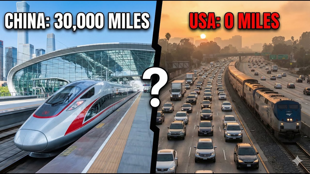 Почему в США нет высокоскоростных железных дорог, а в Китае их 30 000 миль?