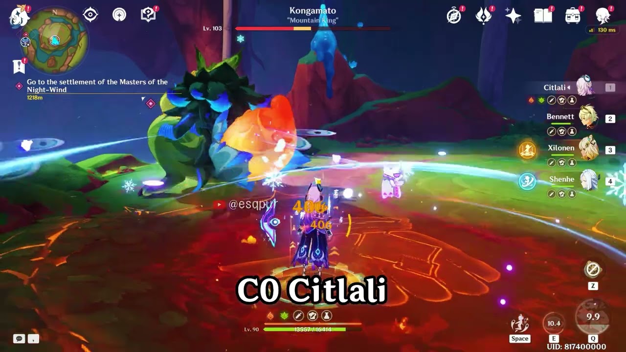 C0 vs C6 Citlali DPS Comparison