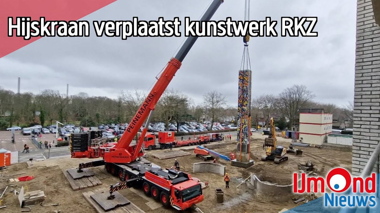 Hijskraan verplaatst kunstwerk RKZ