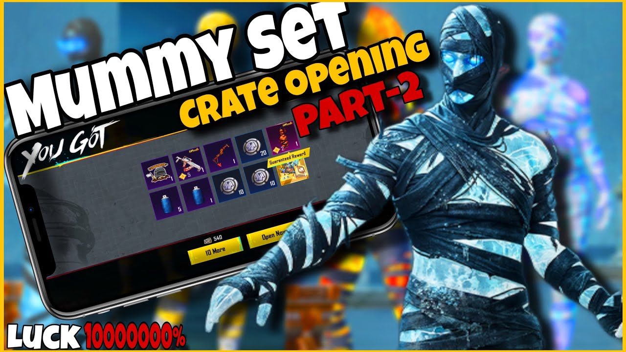 New Glacier Mummy Set Crate Opening | Part - 2 | Bgmi Mummy Set Crate Opening | Vippu |