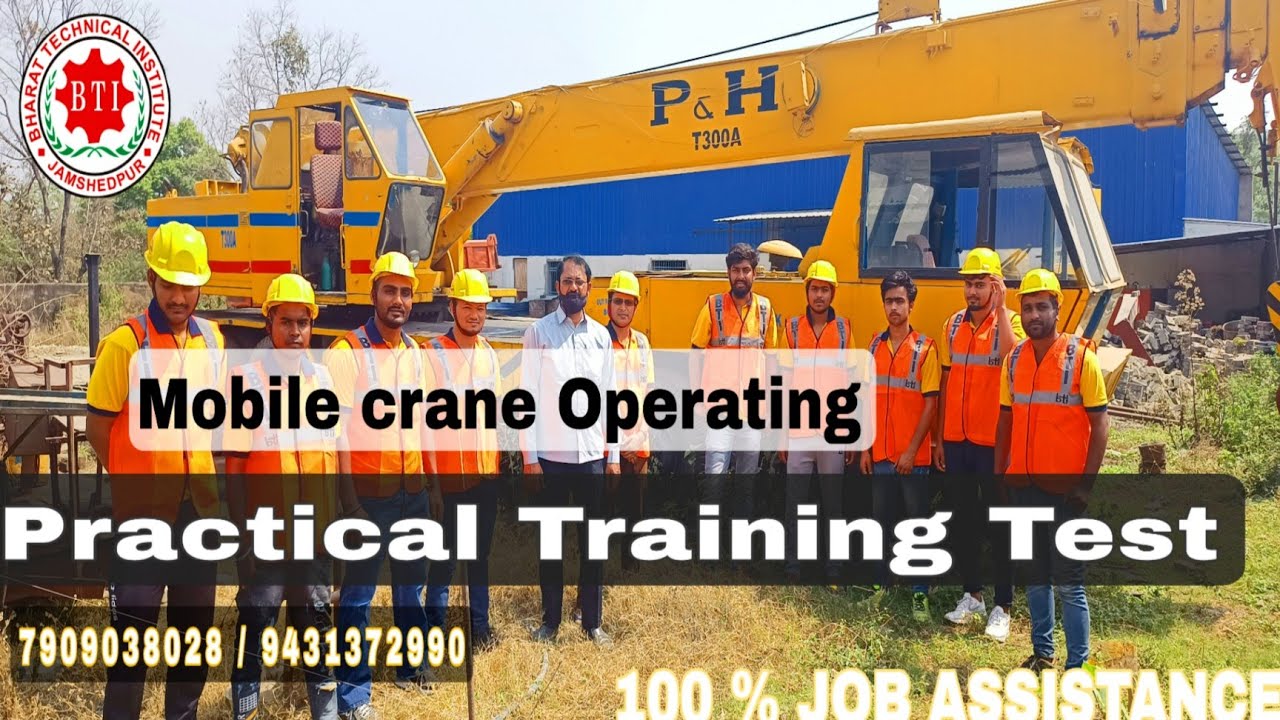 Mobile crane operator training Test // Bharat technical institute jamshedpur
