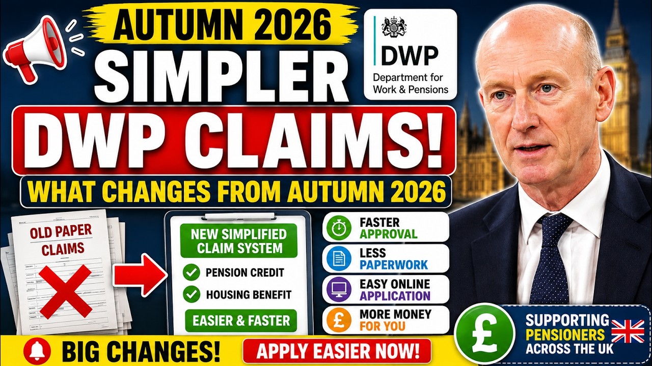 DWP Autumn 2026 Update 🚨 Easier Pension Credit & Housing Benefit Claims&ndash;Everything You Need to Know!