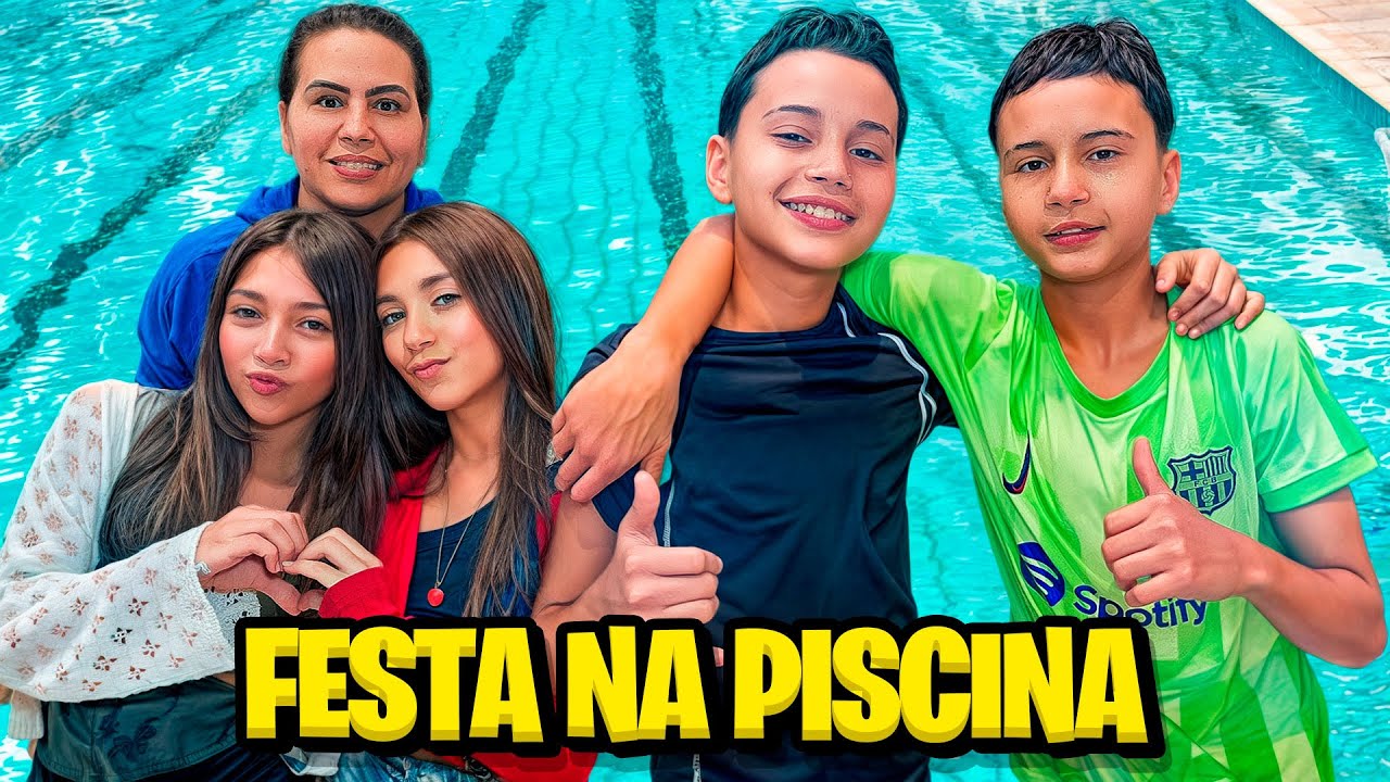 OS GÊMEOS ANTÔNIO E JP FIZERAM UMA FESTA NA PISCINA 😱 •Antonio e JP•