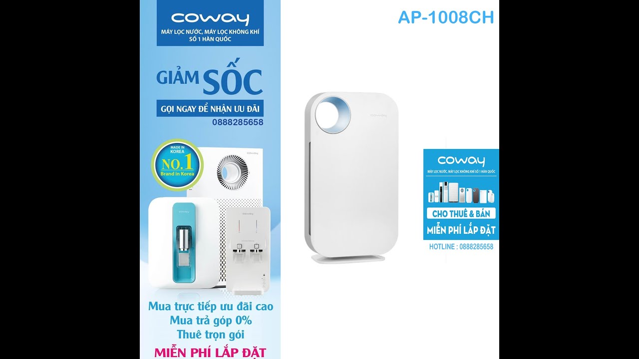 Review cho anh em máy lọc không khí Coway AP1008CH