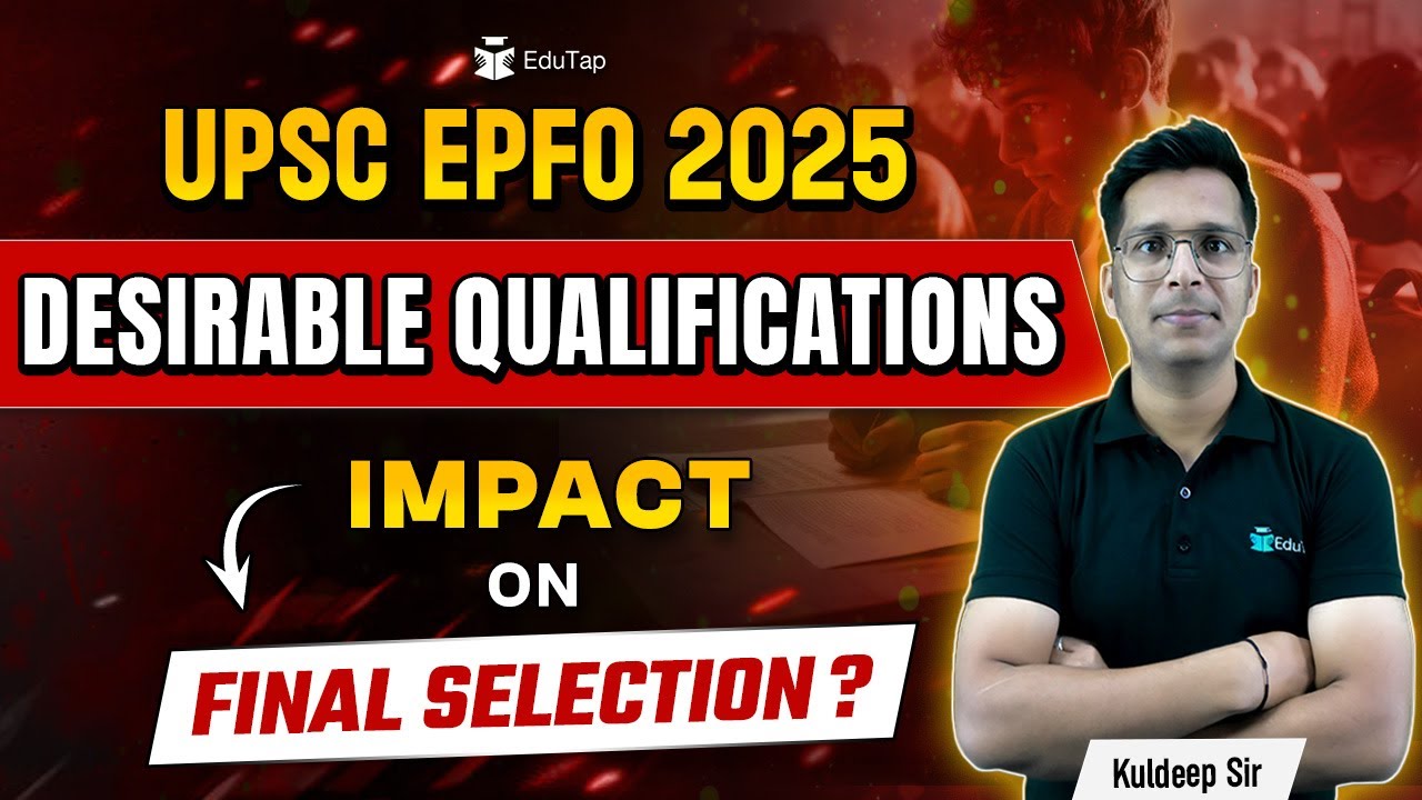 UPSC EPFO Eligibility 2025 | UPS EPFO APFC Educational Qualification 2025 | EPFO APFC Age Limit 2025