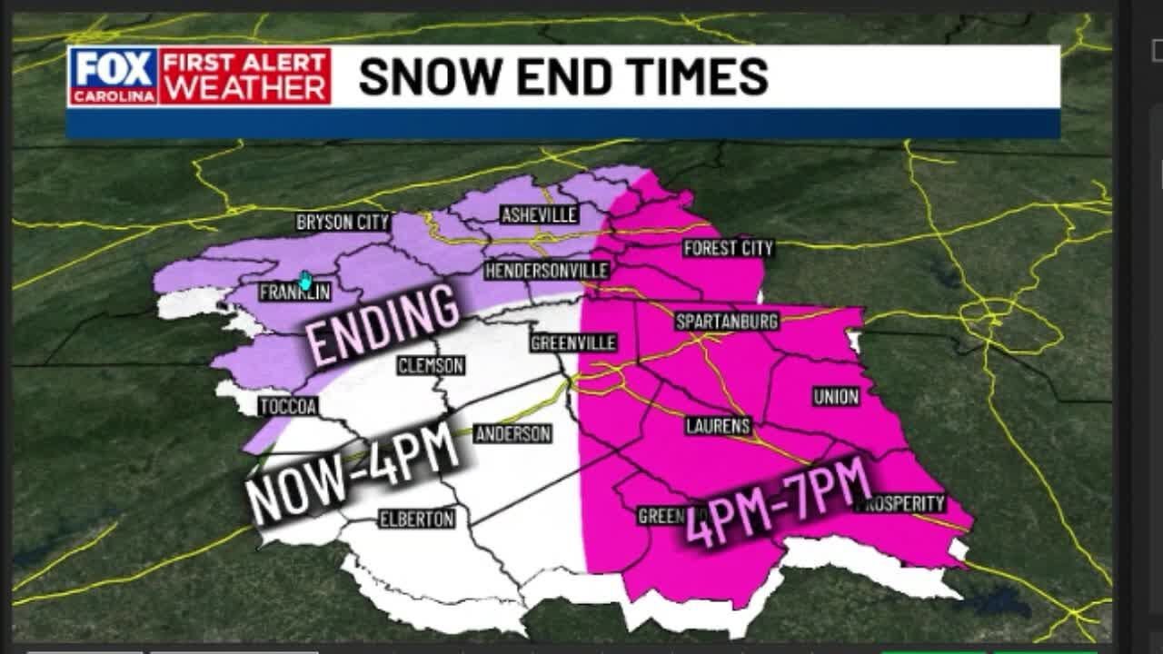 Where the heaviest snow is now and the new snow totals