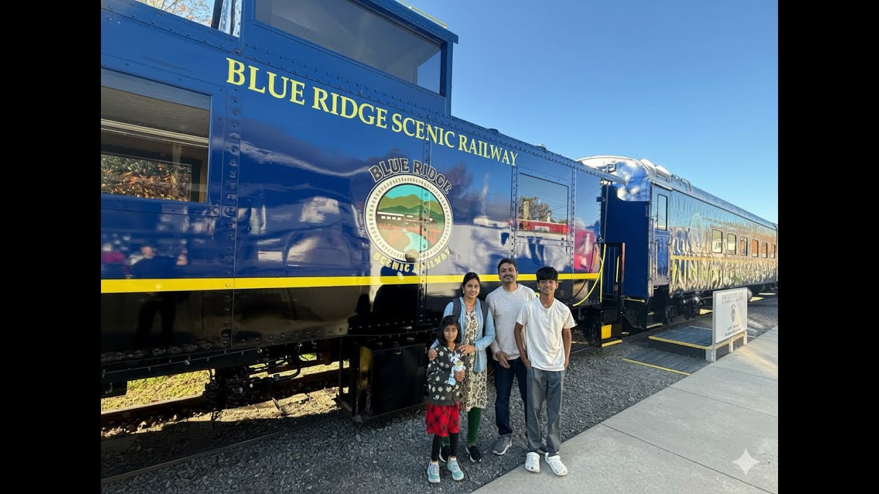 Blue Ridge Scenic Railway Family Trip | Open-Air Coach Train Experience in the Blue Ridge Mountains