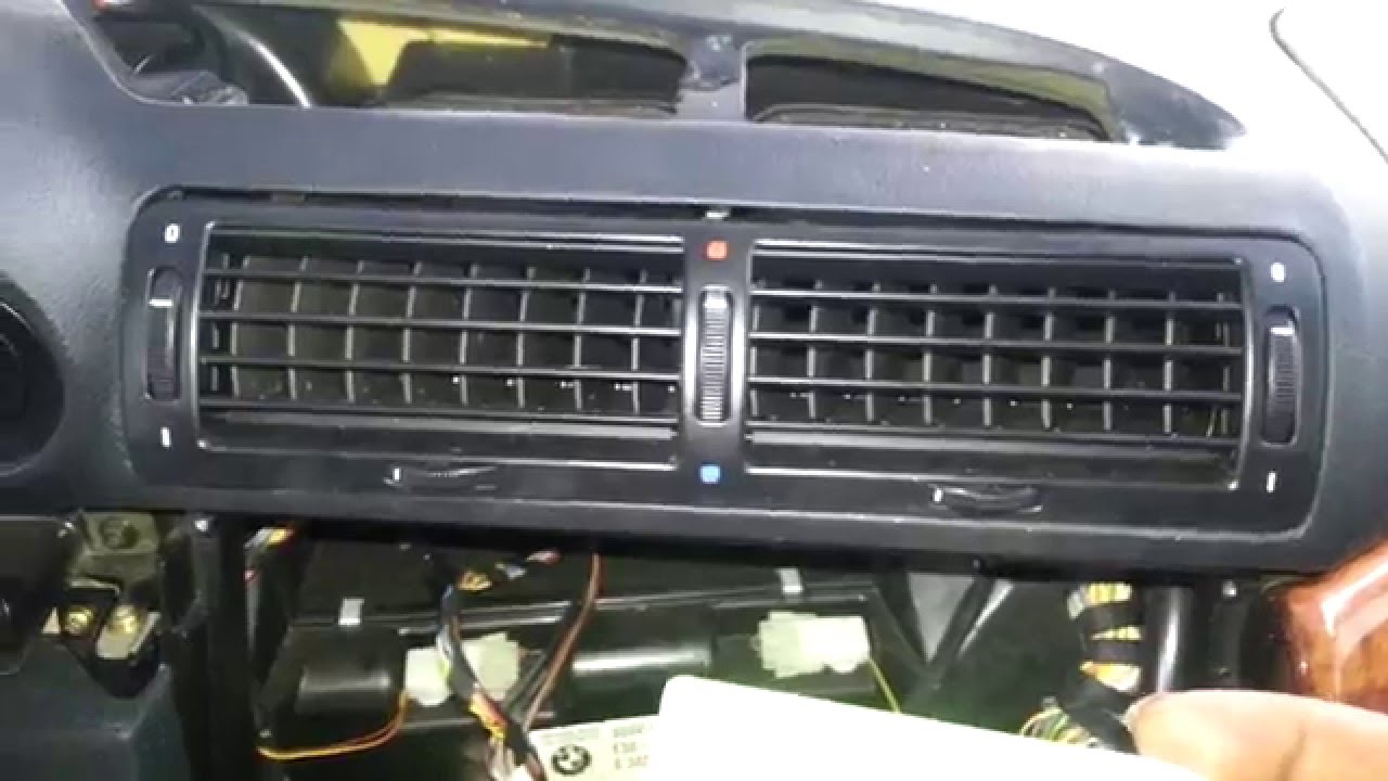 BMW E38 740 750 Center Dash A/C Heater Air Vent Removal