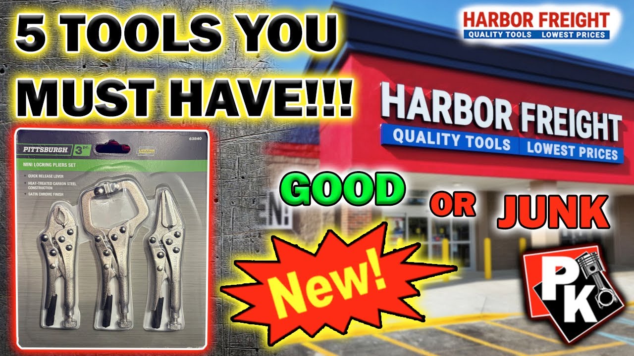 5 НЕОБХОДИМЫХ ИНСТРУМЕНТОВ HARBOR FREIGHT!!! 