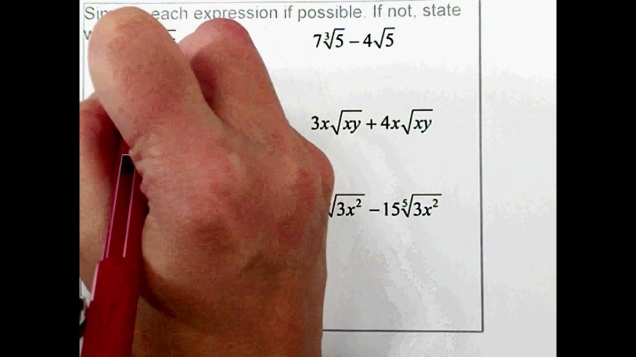 6 2 Simplifying Radicals