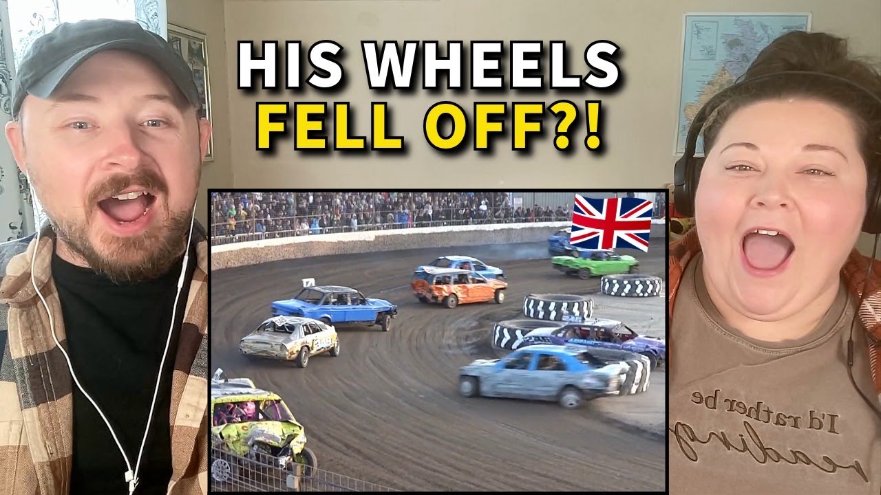 Americans React to British Banger Racing for the First Time!