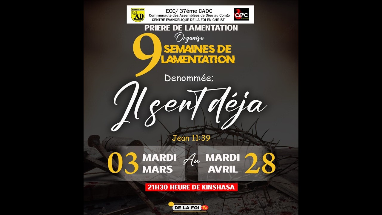 .L.PRIERE DE LAMANTATION mardi le 24 02 2026