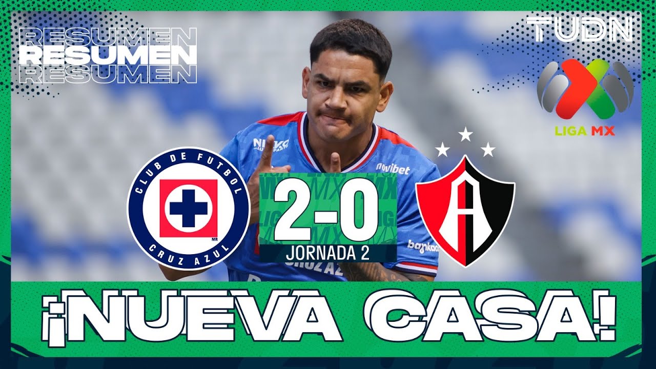 Resumen y goles | Cruz Azul 2-0 Atlas | Liga MX - Jornada 2 Clausura 2026 | TUDN
