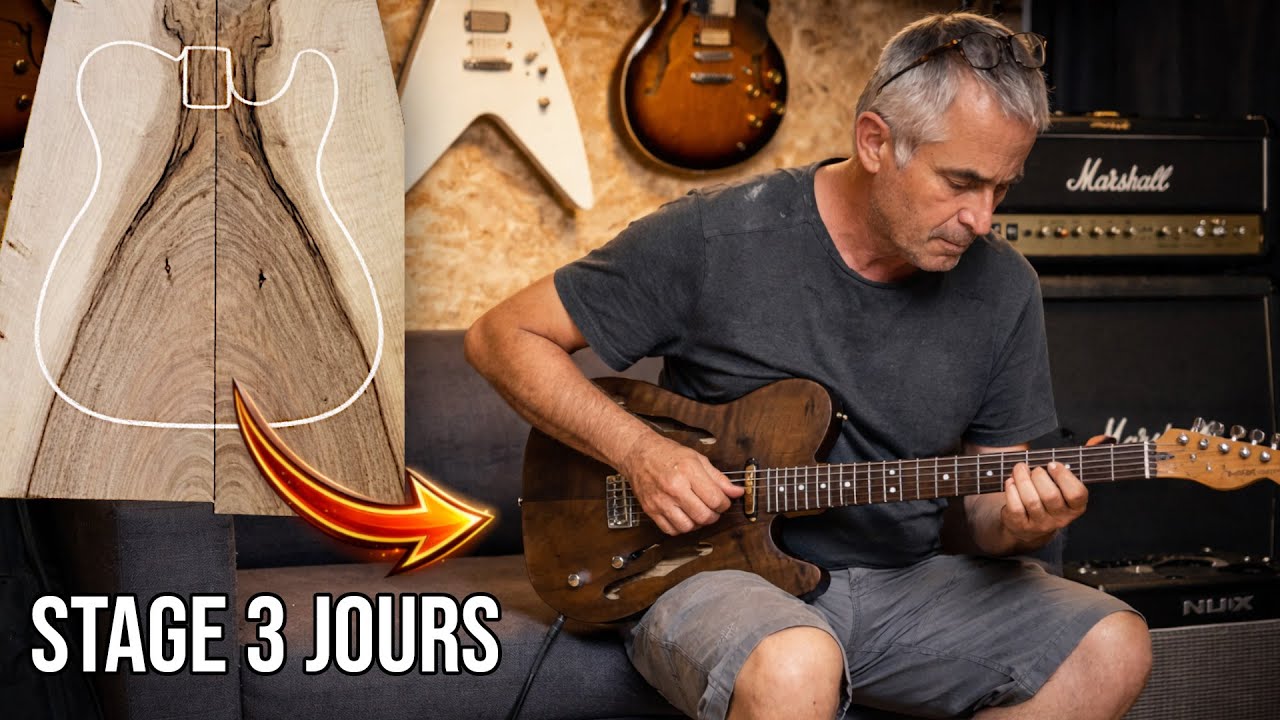 il Fabrique sa GUITARE en 3 jours : guide COMPLET