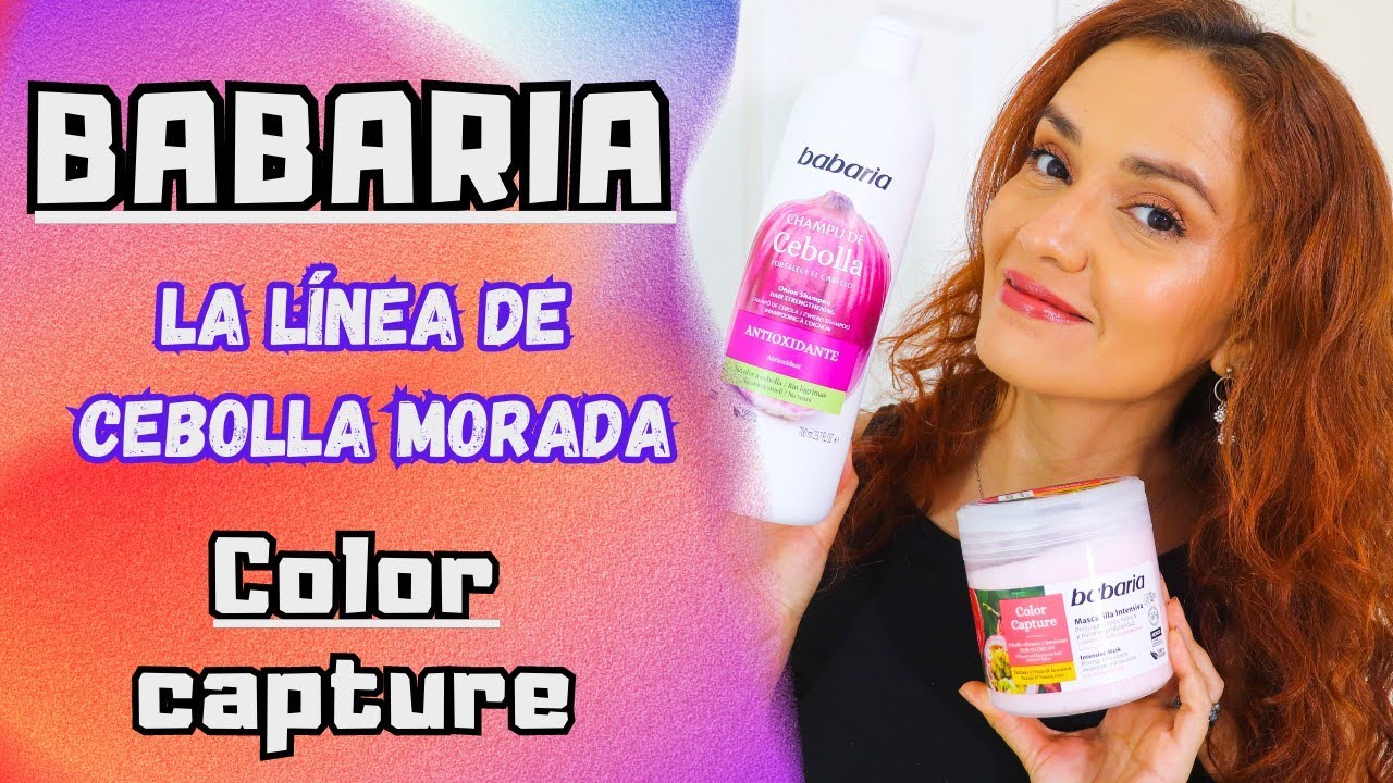 El shampoo de cebolla morada antioxidante Babaria y el tratamiento para el color del cabello👀