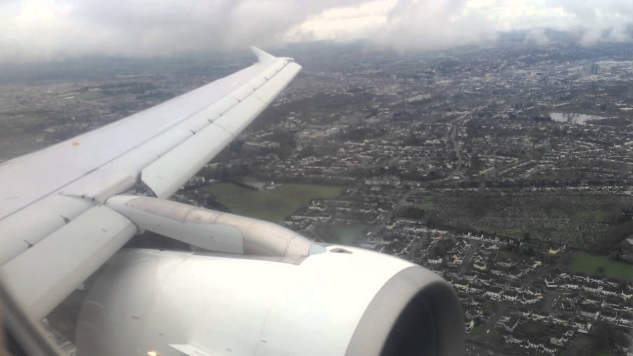 FLIGHT : Landing at cork airport with an aer lingus a320