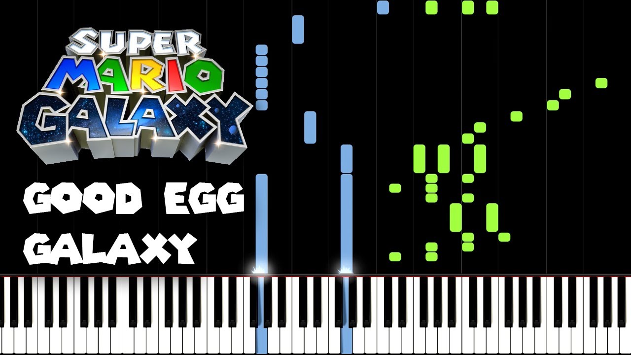 Good Egg Galaxy - Super Mario Galaxy (Piano Tutorial) [Super Mario 3D All Stars]