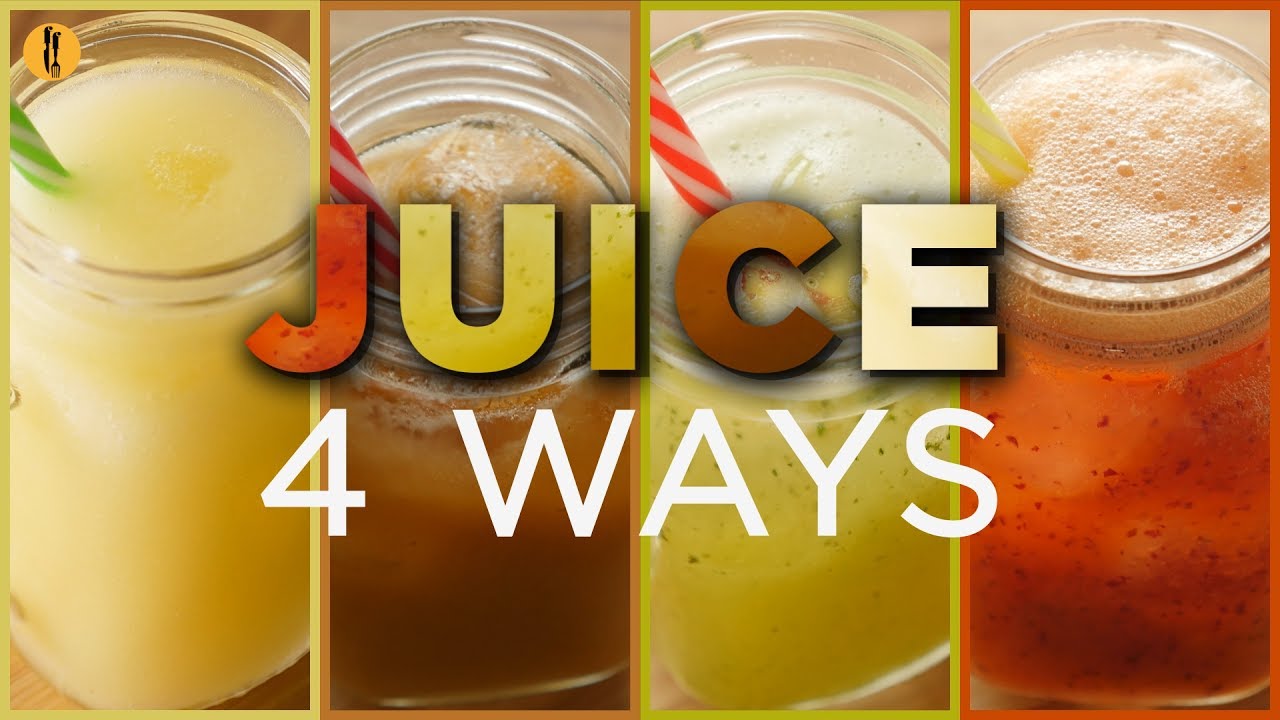 Fresh Juices 4 Cool Ways. Recipes by Food Fusion